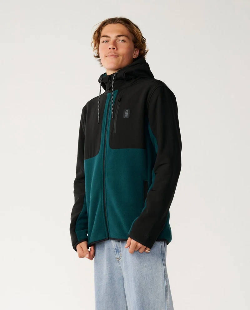 Search Series Panelled Zip Through Fleece
