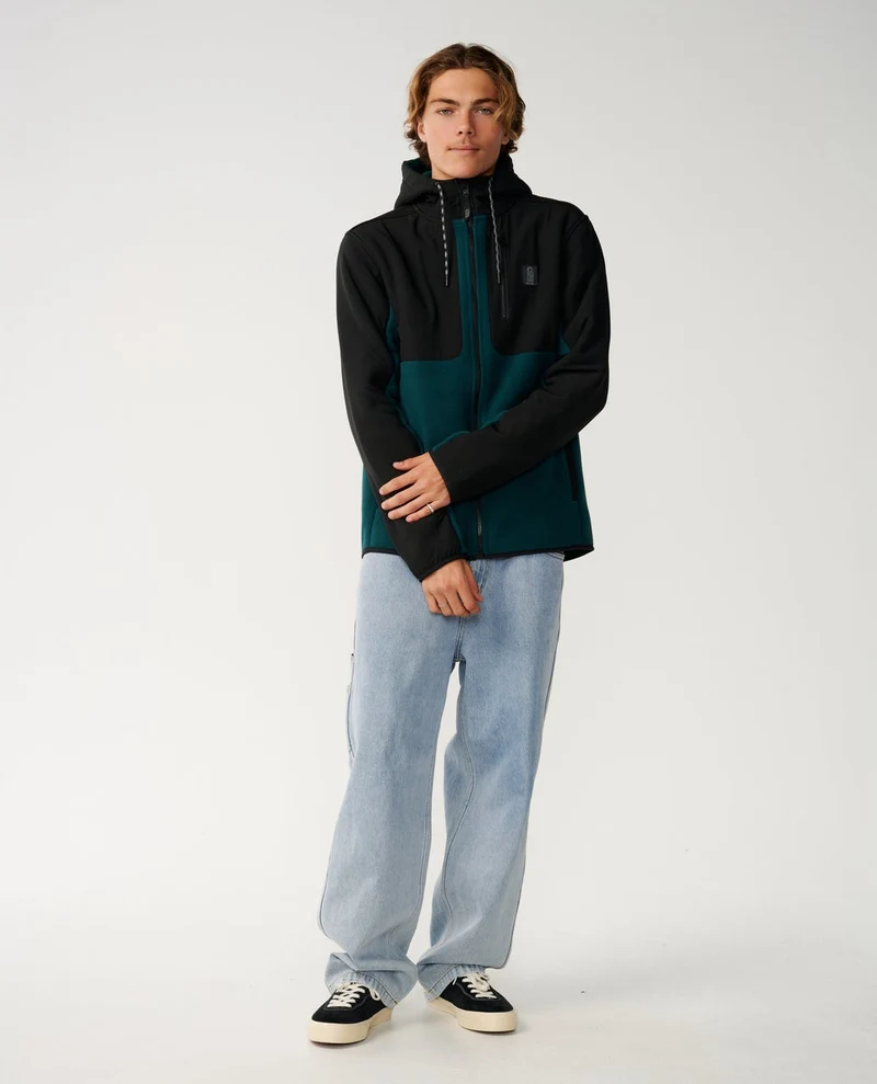 Search Series Panelled Zip Through Fleece