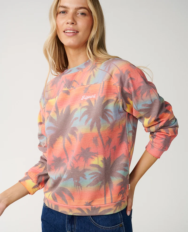 Retro Swell Crew Fleece