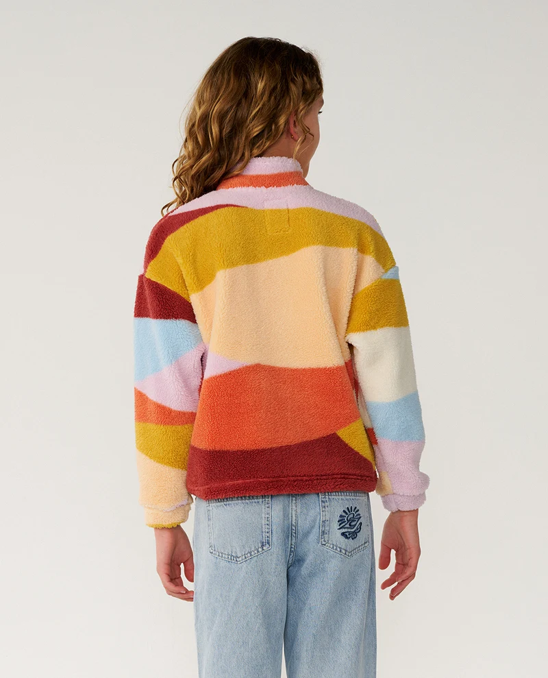 Retro Swell Standard Zip Through Polar Fleece Kids
