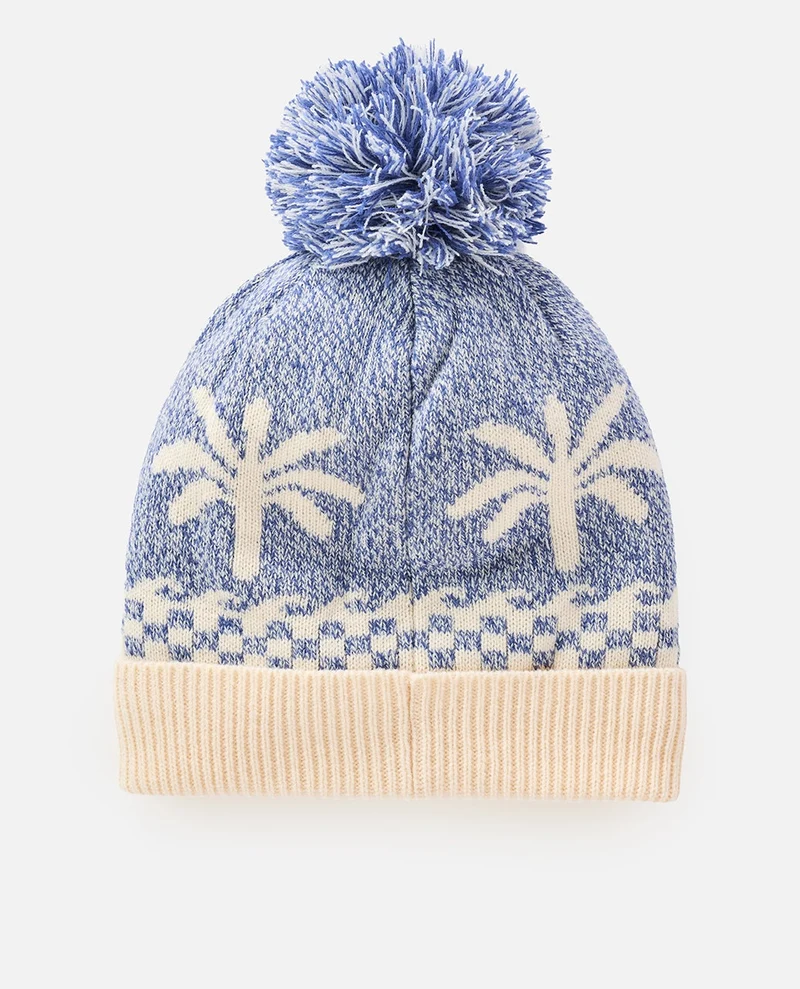 Jacquard Pom Pom Beanie