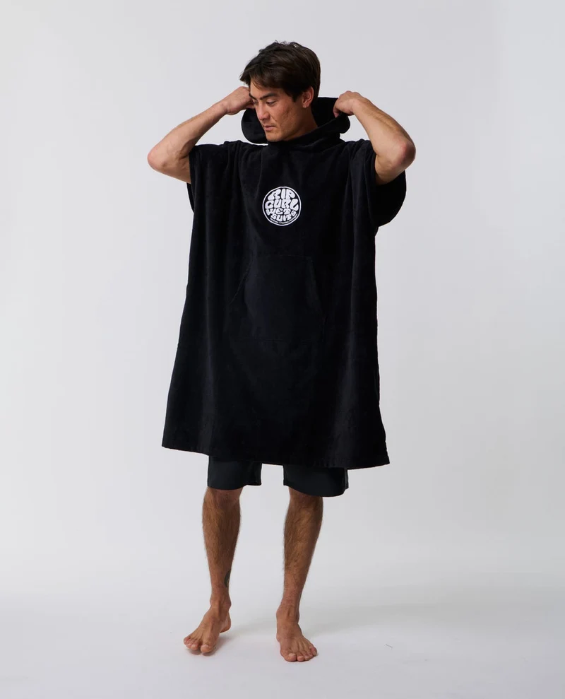 Logo Hooded Towel Poncho