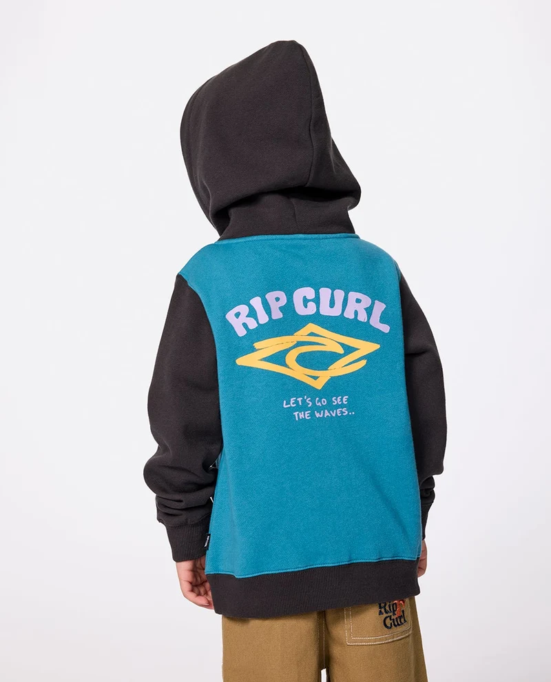 Wave Dayz Zip Through Fleece - Kids