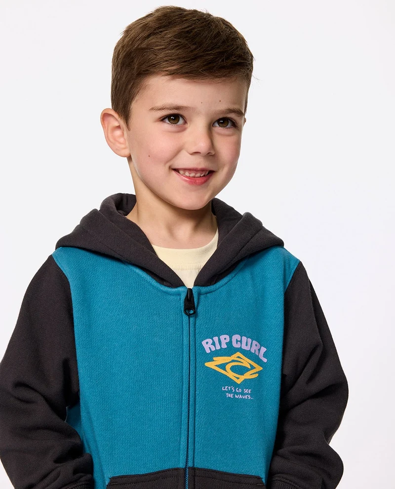 Wave Dayz Zip Through Fleece - Kids