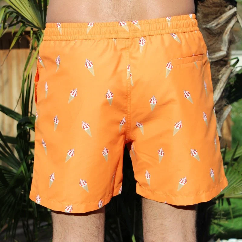 Short de bain - Le Crémeux orange