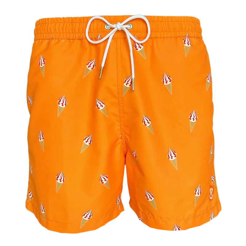 Short de bain - Le Crémeux orange