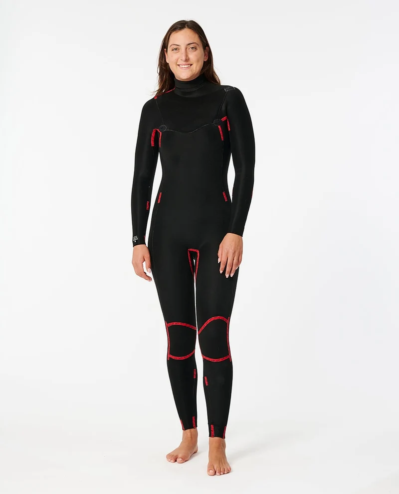 Women Dawn Patrol Perf 3/2 Chest Zip Wetsuit