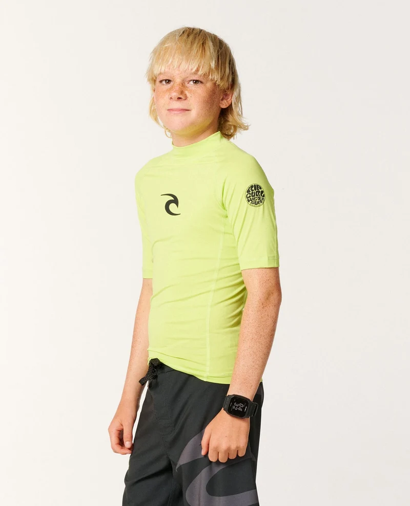 Waves UPF Short Sleeve Boy Rash vest