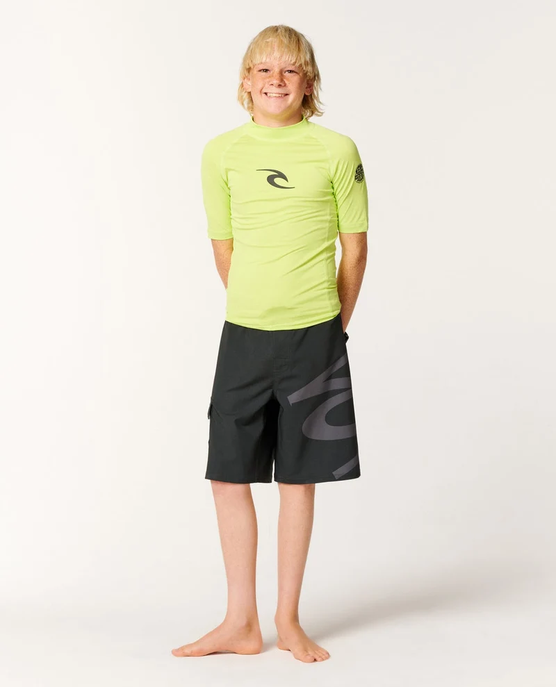 Waves UPF Short Sleeve Boy Rash vest