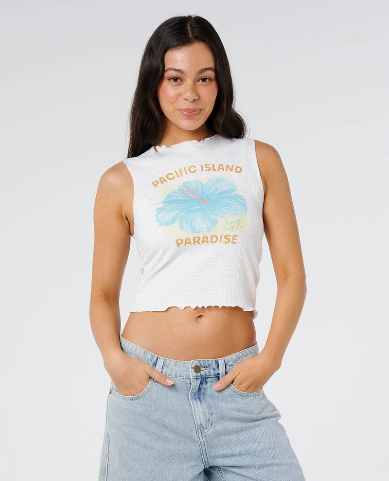 Topanga Canyon Shirred Tank