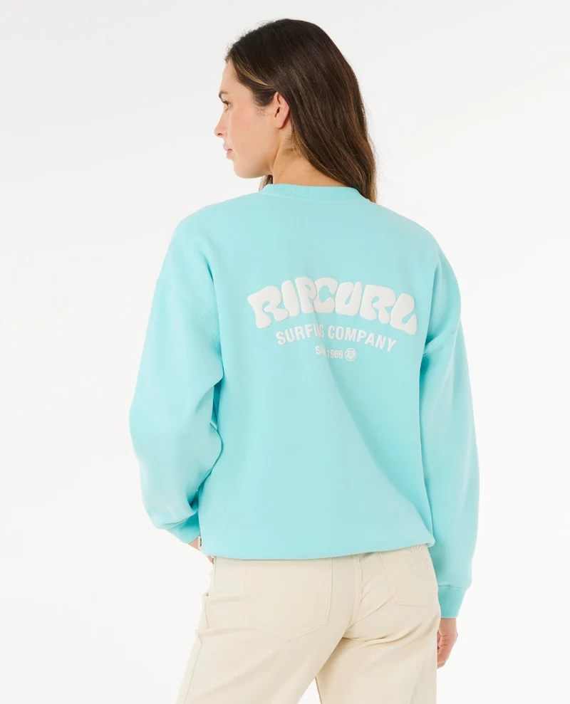 Surf Puff Inspired Crew Fleece