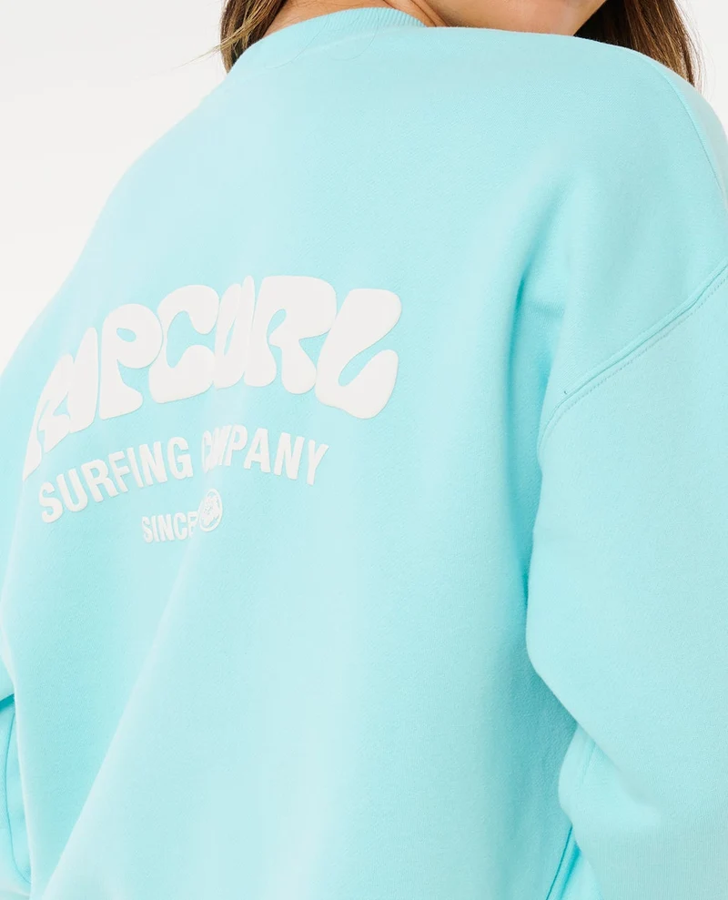 Surf Puff Inspired Crew Fleece