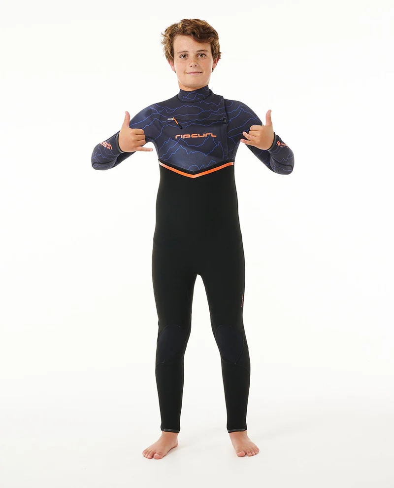 Kids Flashbomb 4/3 Chest Zip Wetsuit