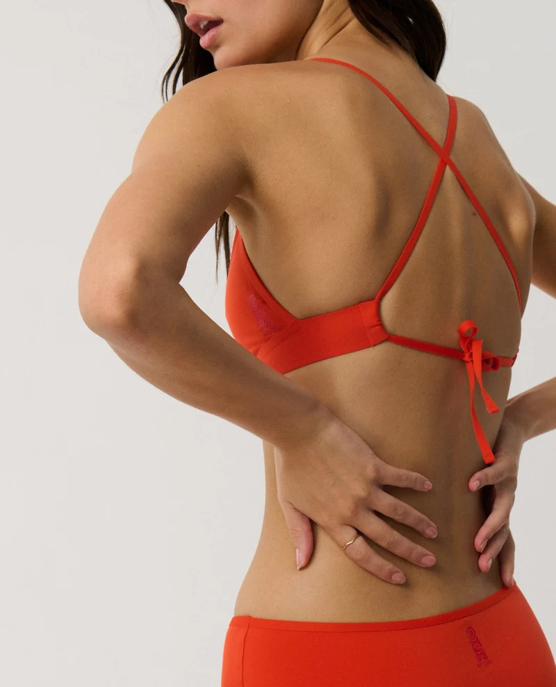 Search Series Cross Back Triangle Bikini Top