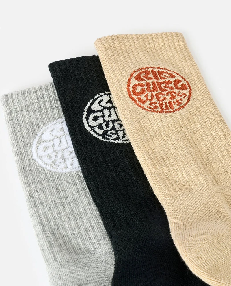 Mens Wetty Crew Sock - 3 Pack