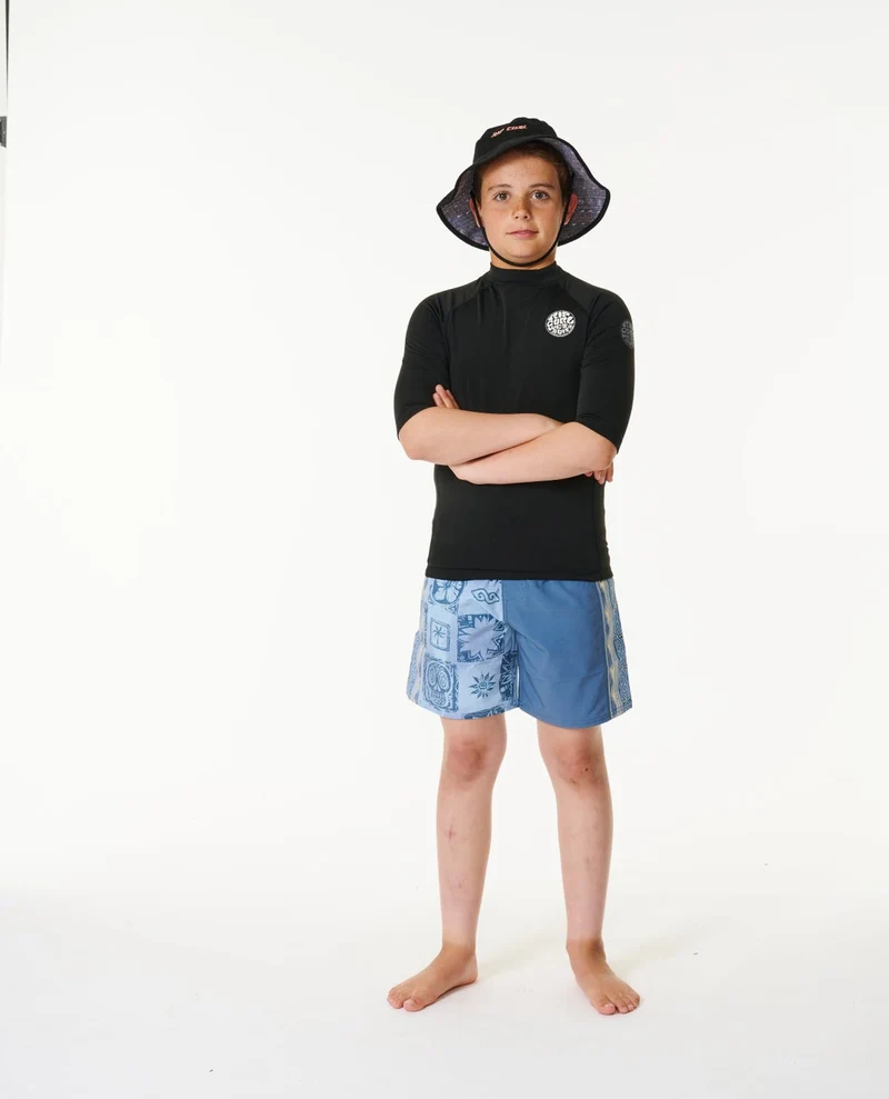 Icons UV Brushed Short Sleeve Rash Vest - Kids