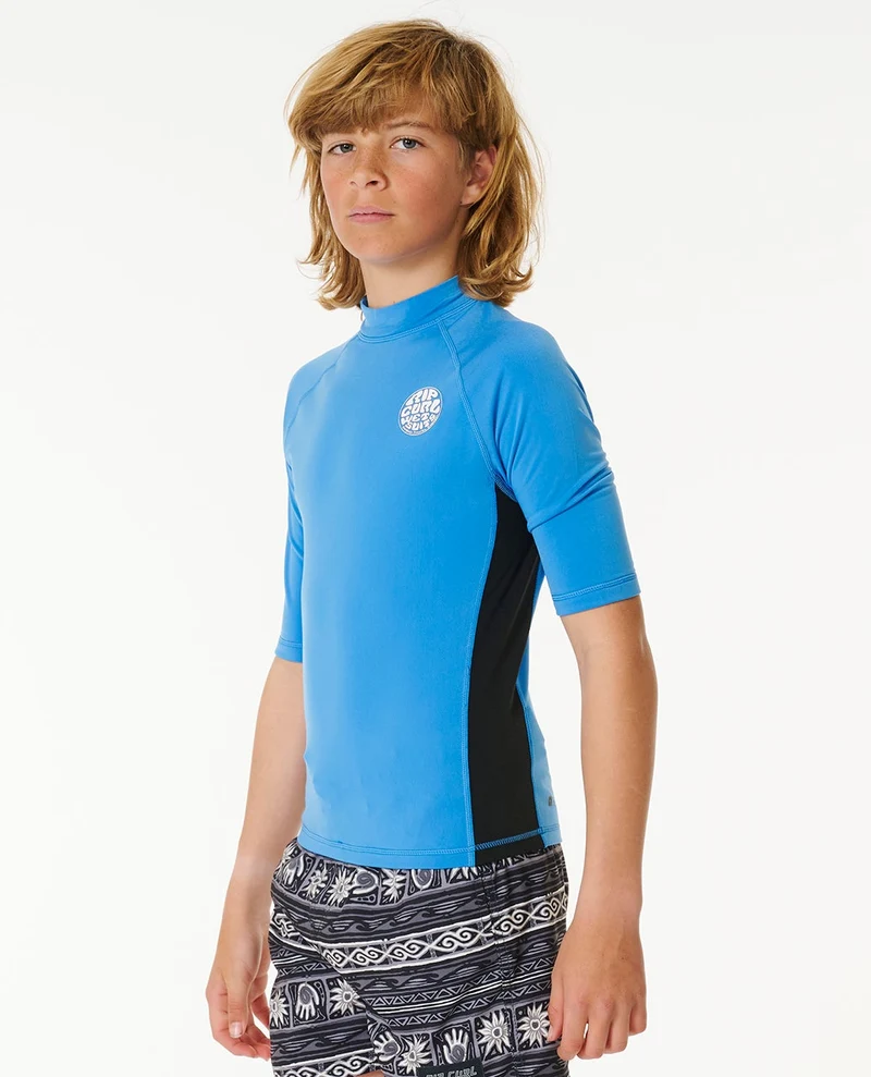 Icons UV Brushed Short Sleeve Rash Vest - Kids