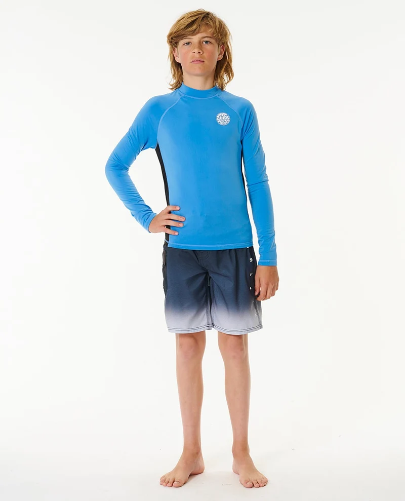 Icons UV Brushed Long Sleeve Rash Vest - Kids