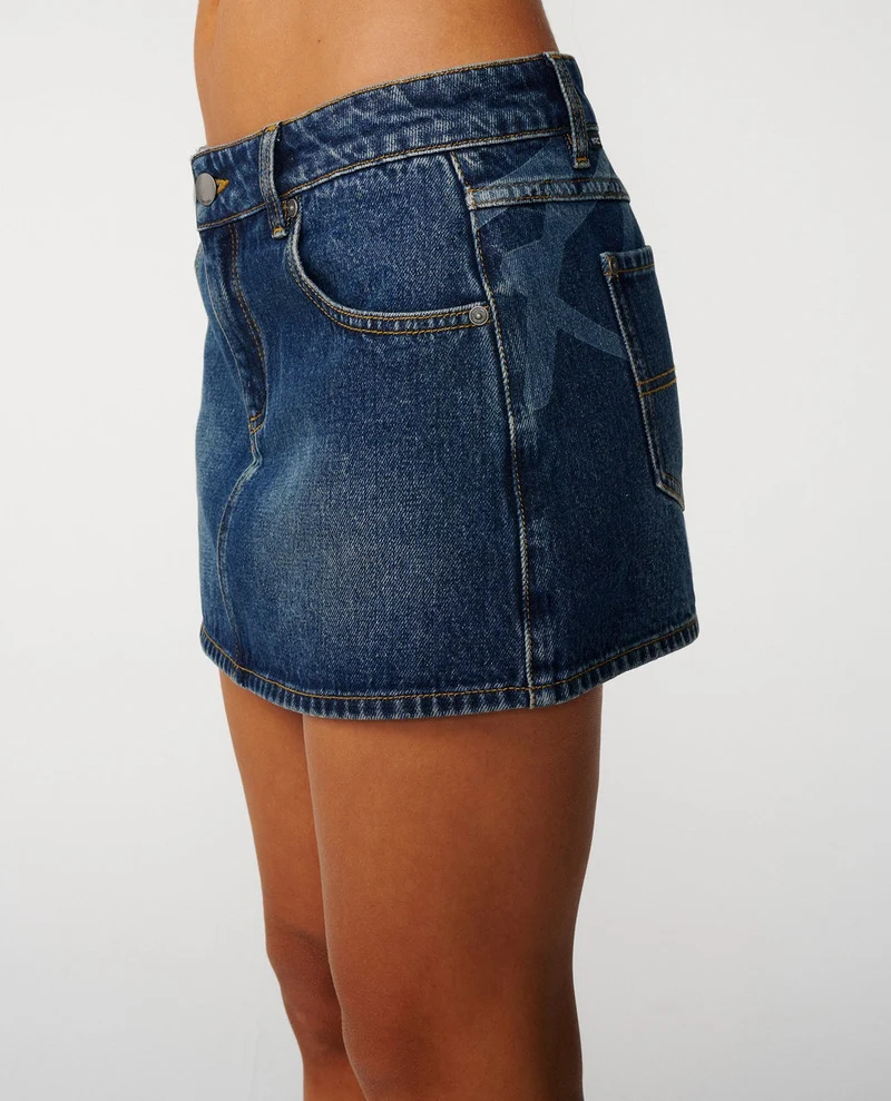 Archive Denim Mini Skirt