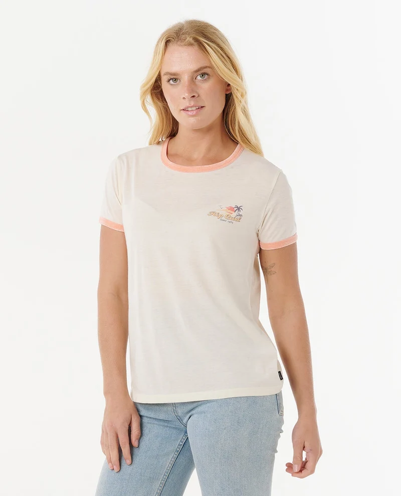 Swell Lines Ringer short-sleeved Tee