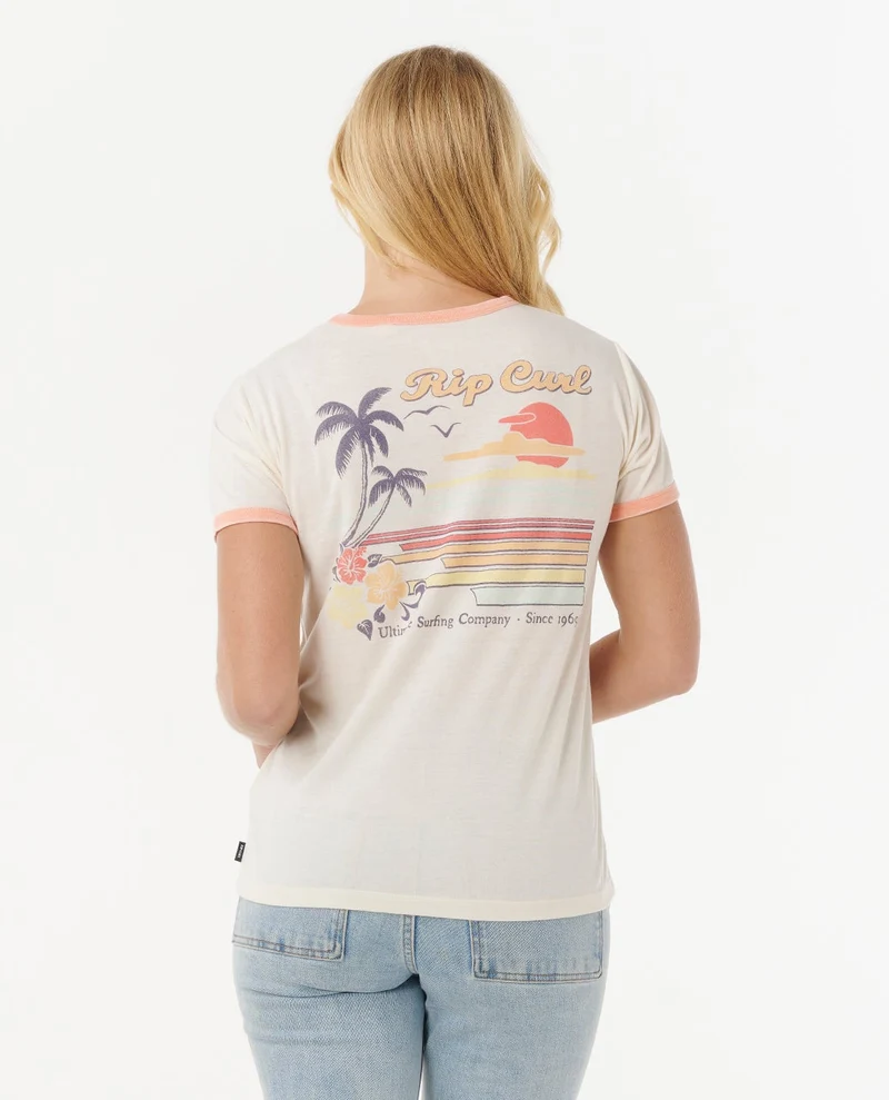 Swell Lines Ringer short-sleeved Tee