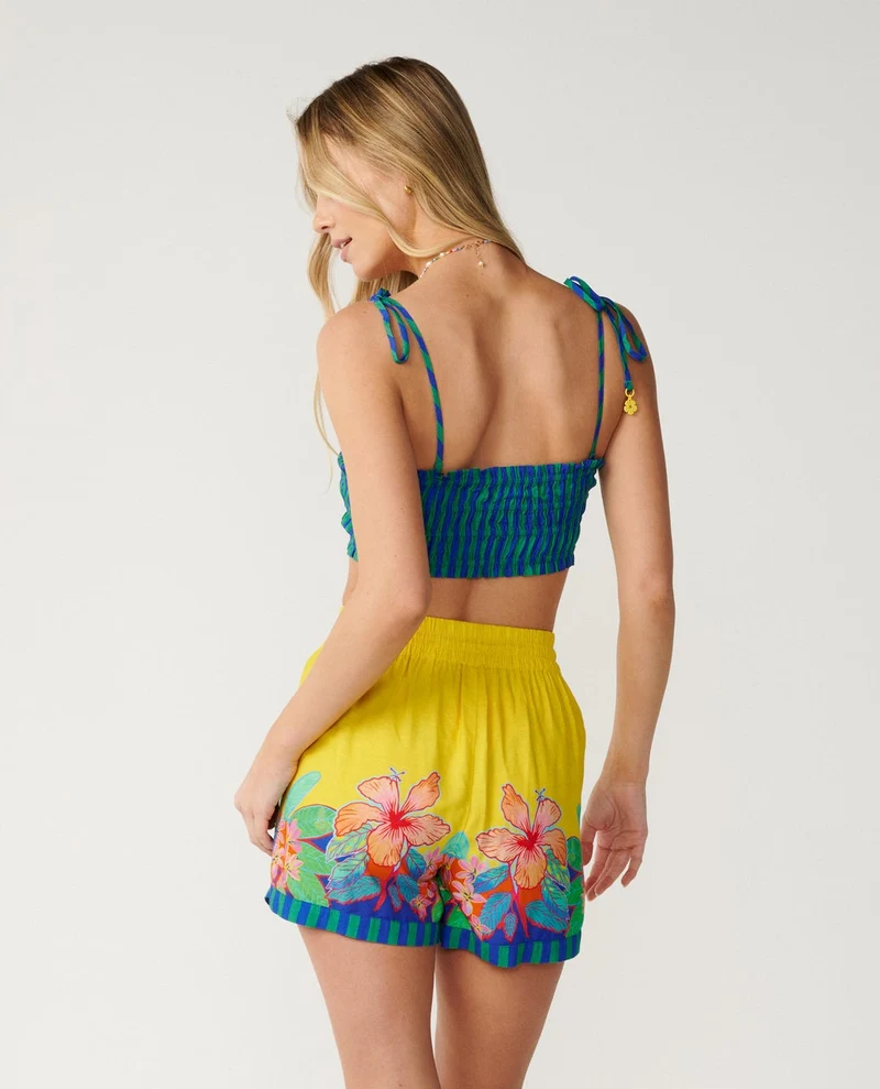 Bliss Stripe Shirred Bandeau