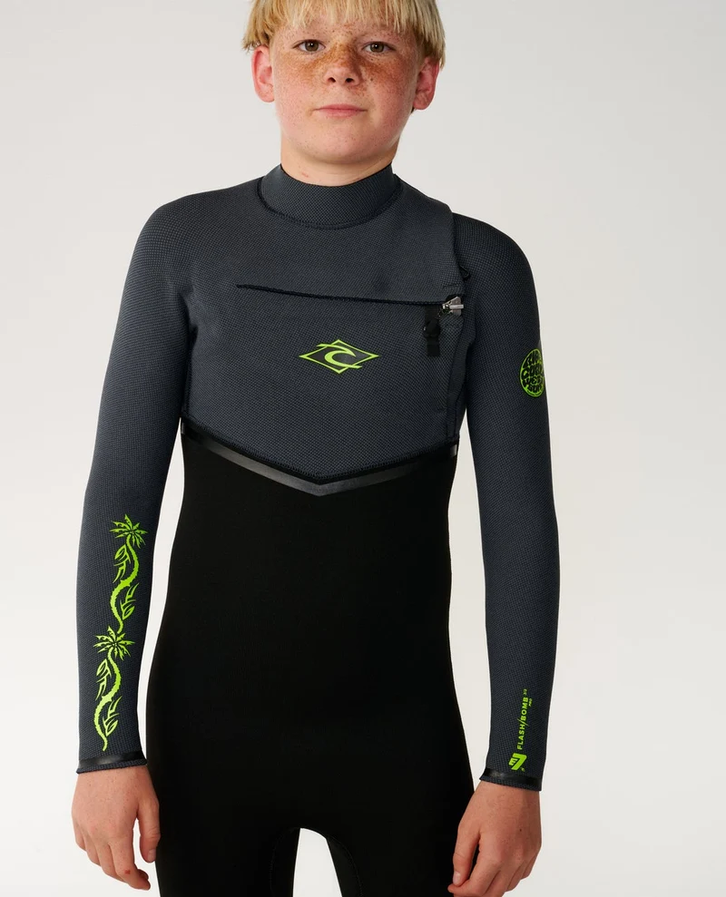 Flashbomb Pro 4/3 GB Chest Zip Fullsuit Wetsuit - Kids