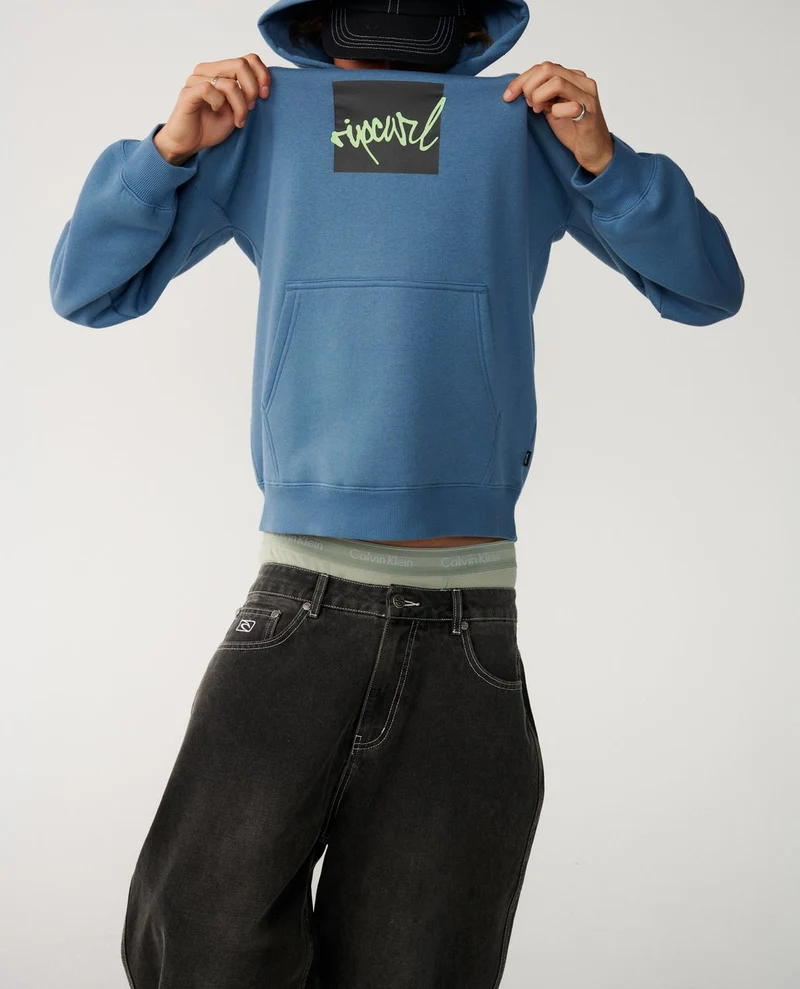 Rip Script Icon Hood Fleece