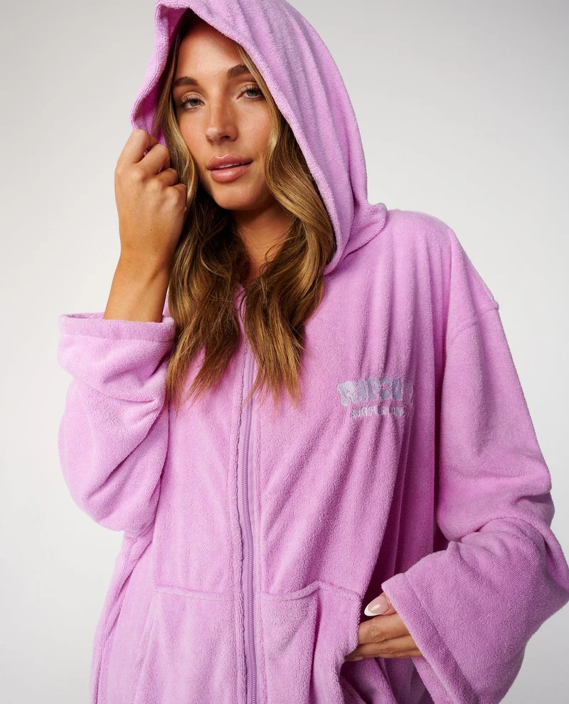 Classic Surf Zip Thru Hooded Towel