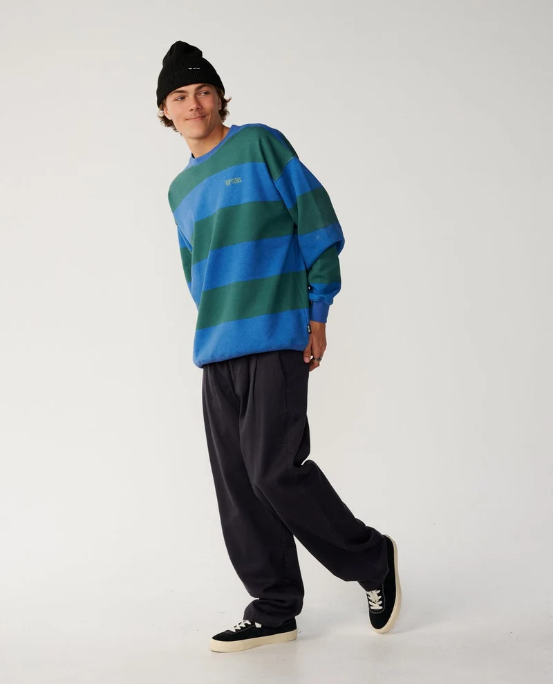 Disorder Stripe Crew Fleece