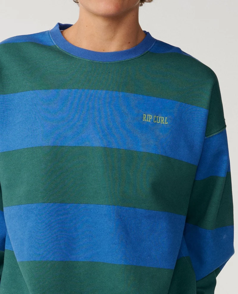 Disorder Stripe Crew Fleece