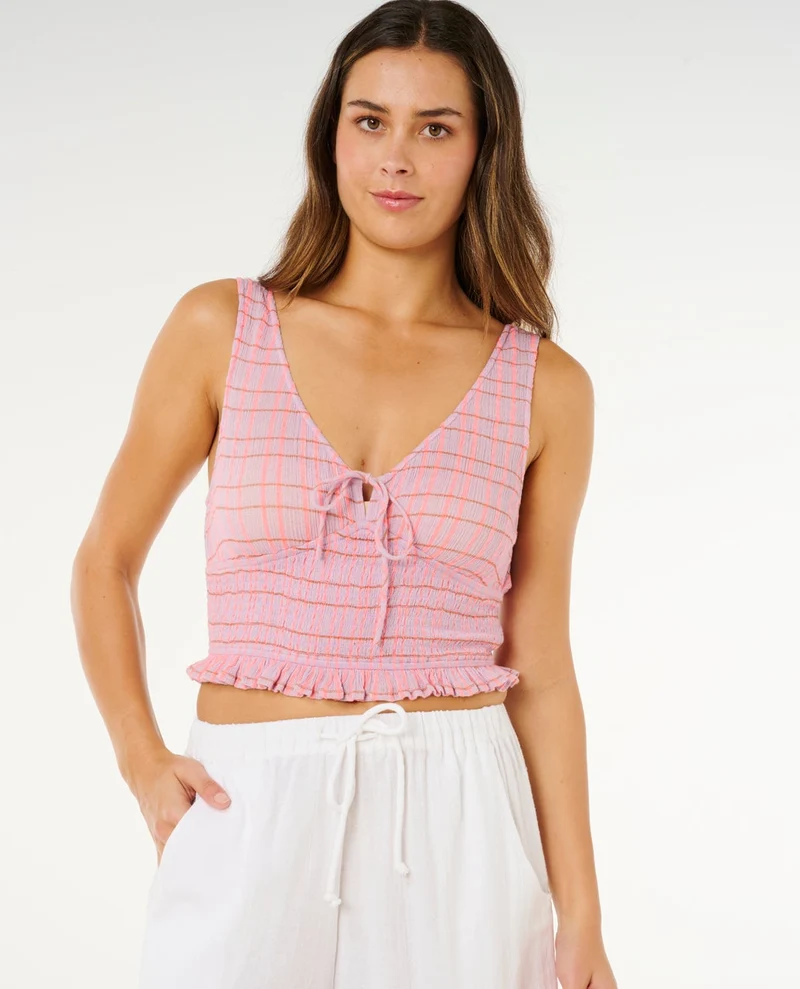 Paradise Check Top