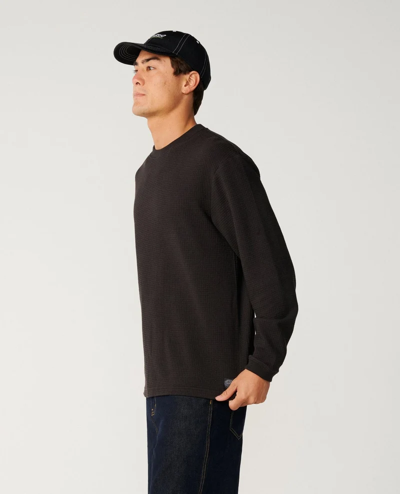 Premium Surf Waffle Long Sleeve Loose Tee