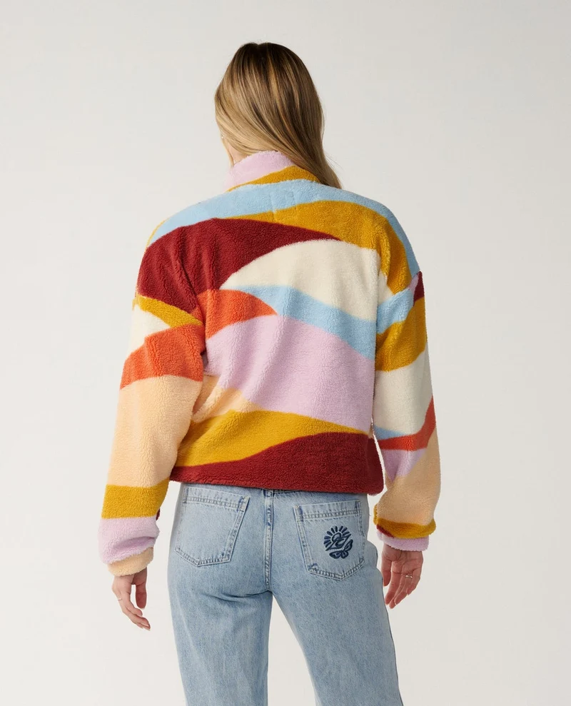 Retro Swell Standard Zip Through Polar Fleece