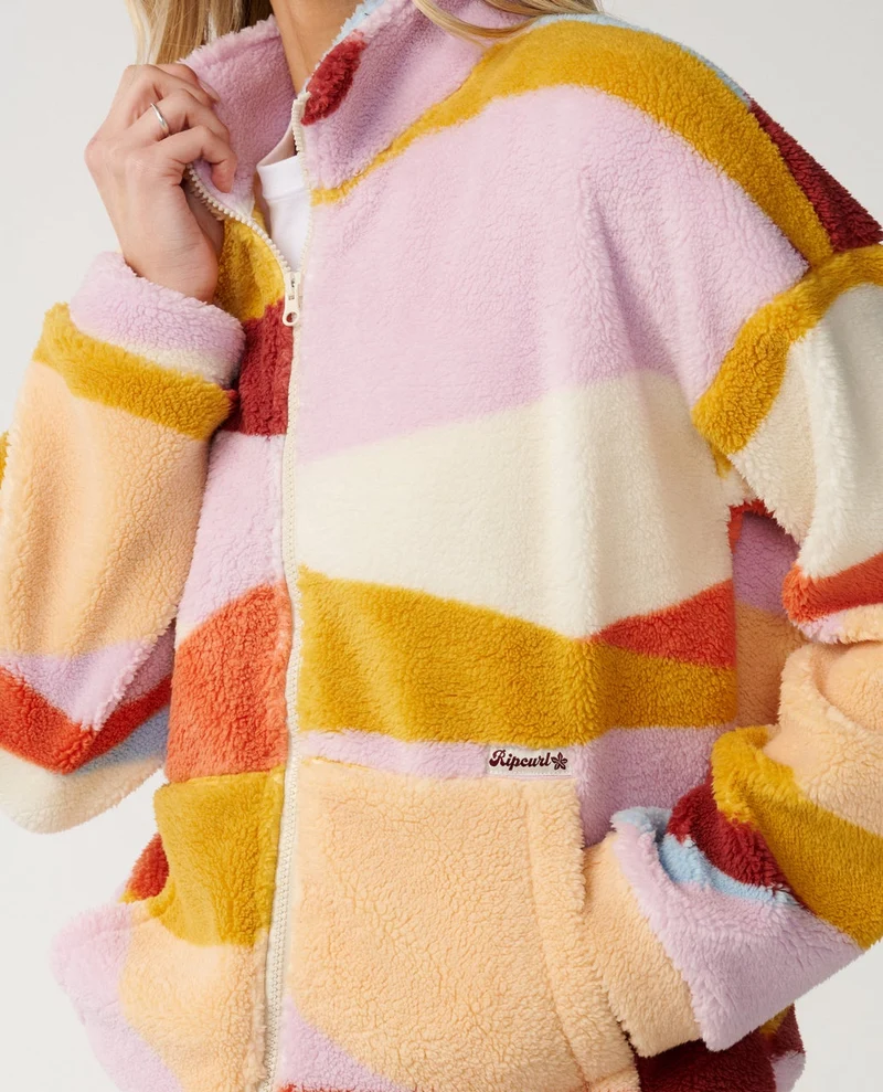 Retro Swell Standard Zip Through Polar Fleece