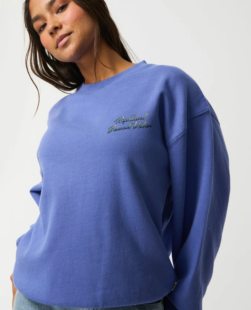Beach Vibe Heritage Crew Fleece