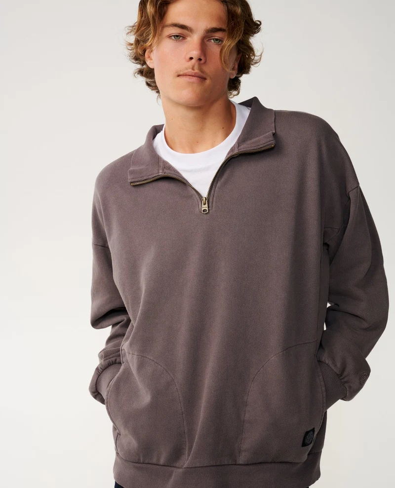 Premium Surf Qtr Zip Crew Fleece