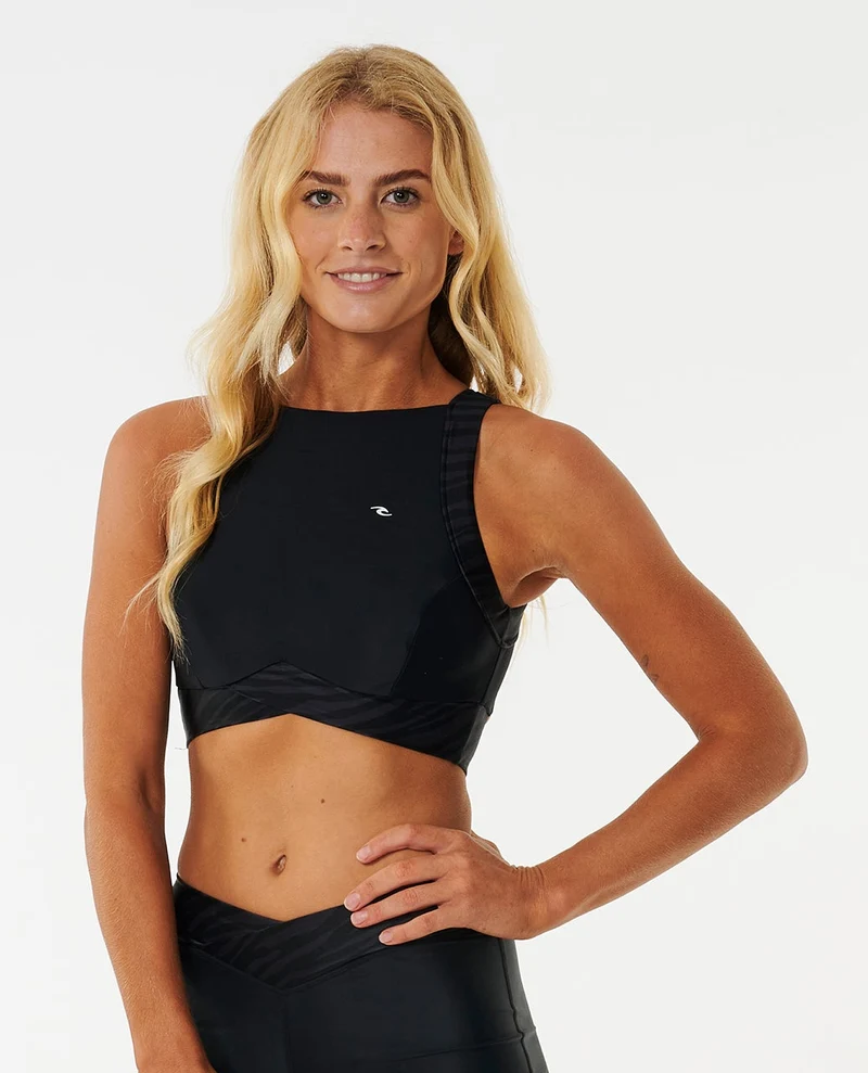 Mirage Hi Neck Crop