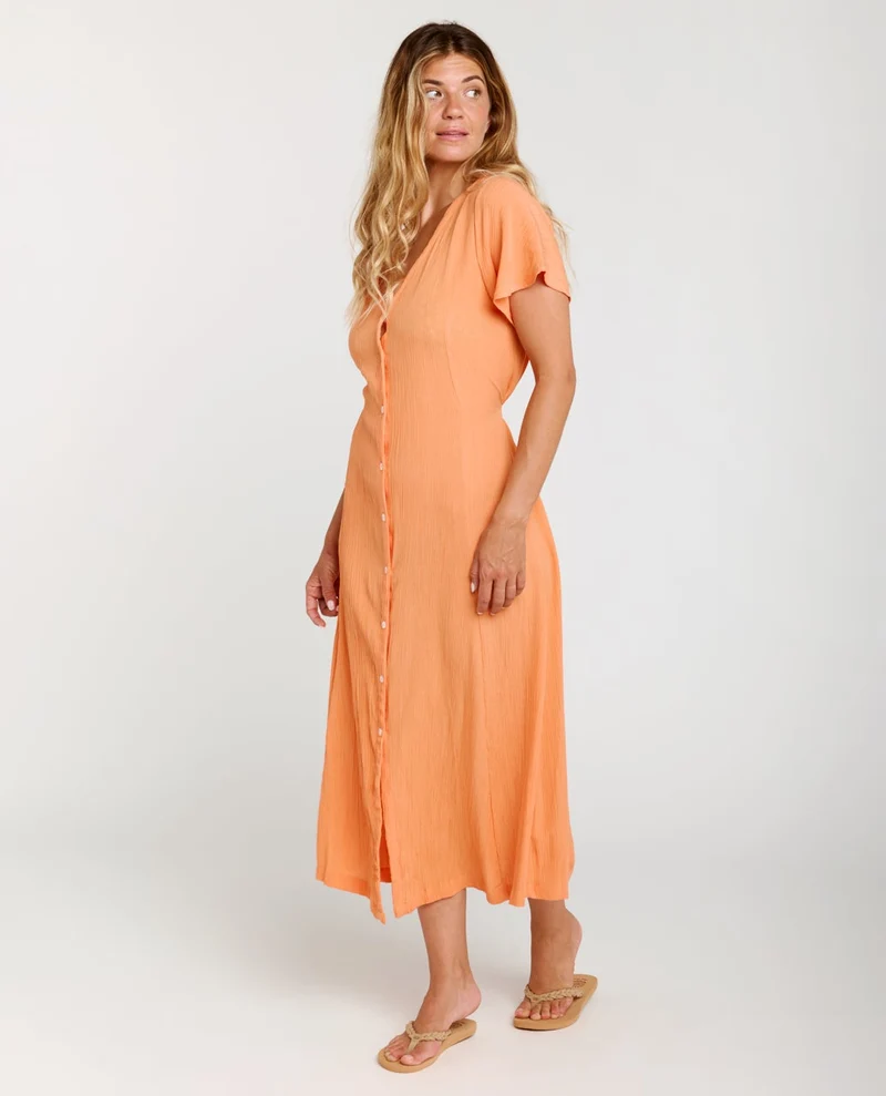 Molokaï Short Sleeve Long Dress