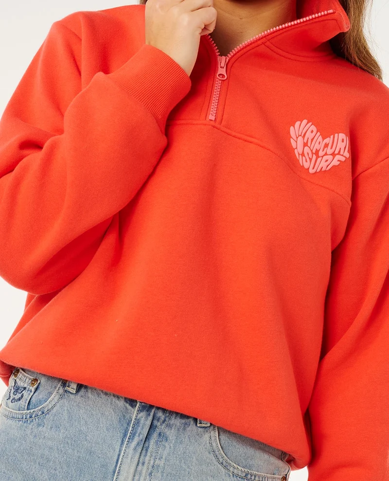 Rc Heart Half Zip Fleece