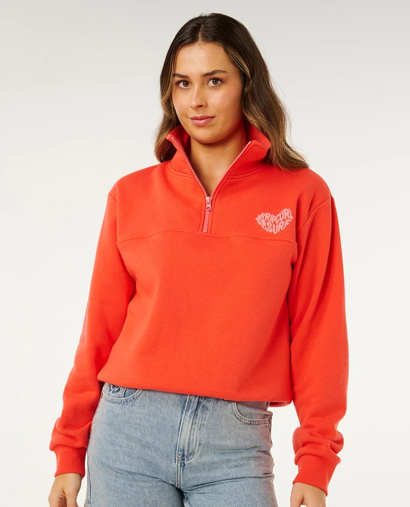 Rc Heart Half Zip Fleece