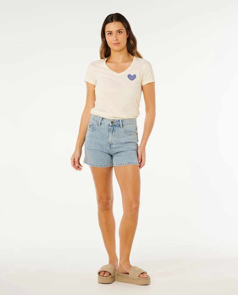 Rc Heart V Neck Tee