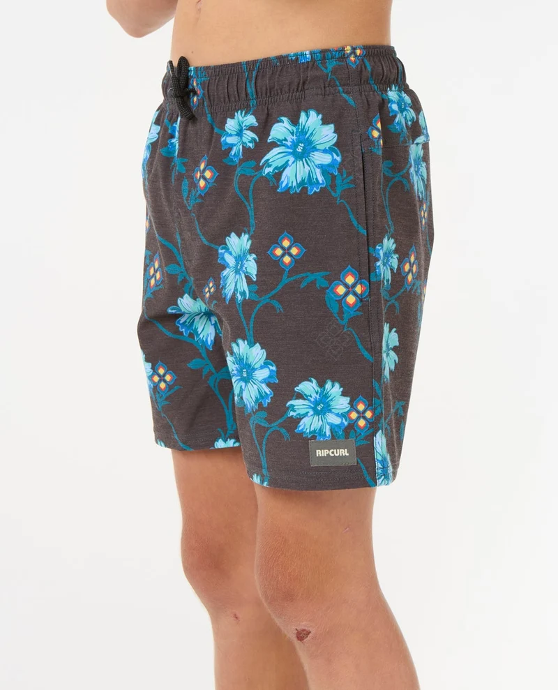 Surf Revival Floral Volley Boardshorts - Kids
