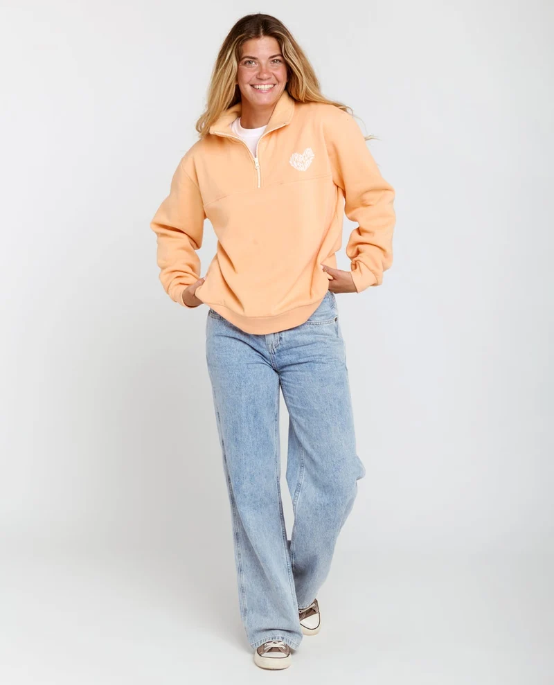 Rc Heart Half Zip Fleece