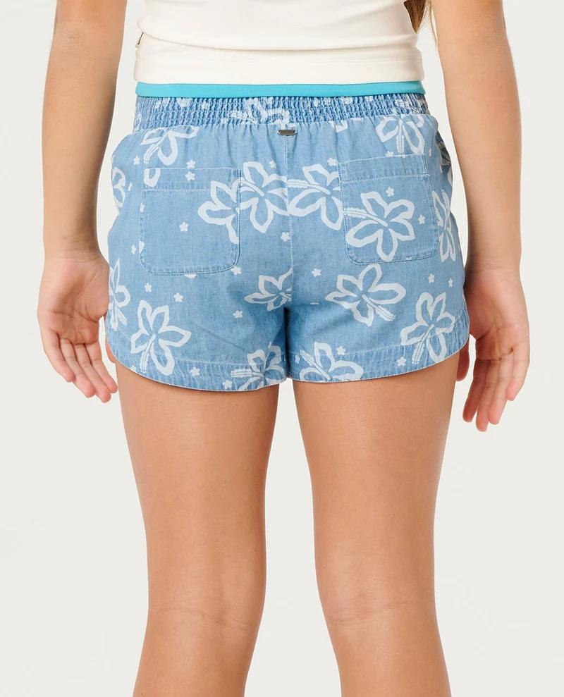 Chambray Floral Short Girl