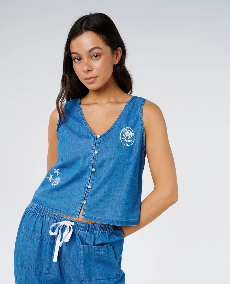 Catalina Island Chambray Vest