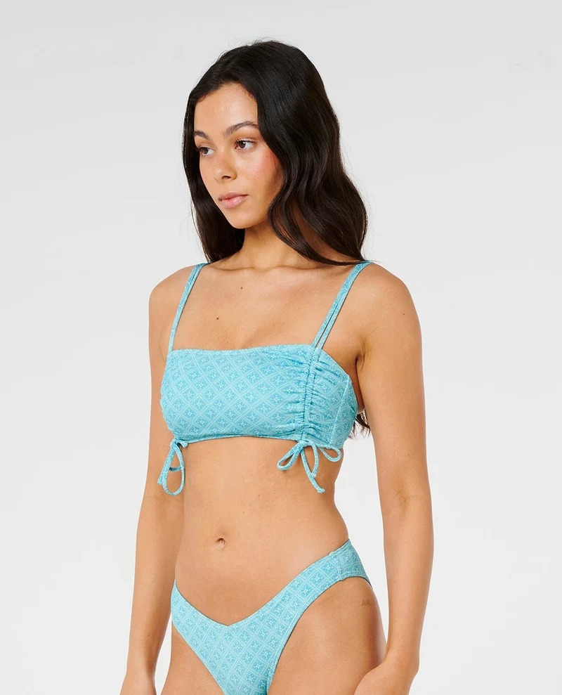 Moon Geo Crop Bikini Top