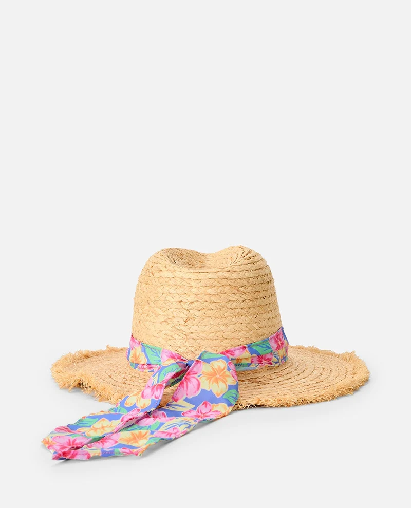 Mixed Straw UPF Panama Hat