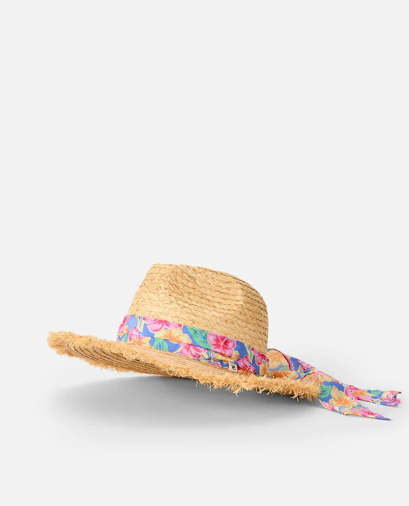 Mixed Straw UPF Panama Hat