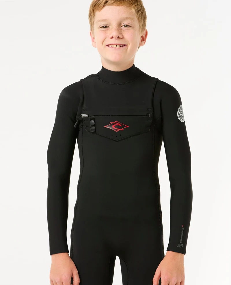 Kids Dawn Patrol 4/3 Chest Zip Steamer